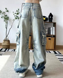 Cargo Denim Broek Dames