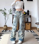 Cargo Denim Broek Dames