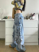 Cargo Jeans Broek Dames