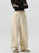 Cargo Jeans Dames Beige
