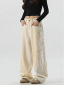 Cargo Jeans Dames Beige