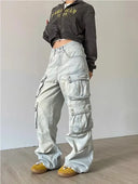 Cargo Jeans Dames Wide Leg