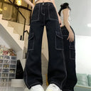 Cargo Jeans Dames Zwart