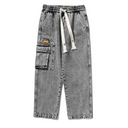 Cargo Jeans Heren Grijs
