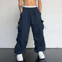 Donkerblauwe Parachute Broek