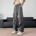 Donkergrijze Parachute Broek