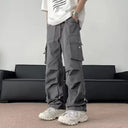Donkergrijze Parachute Broek