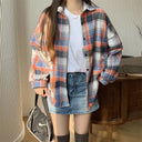 Geruite Oversized Jas Dames