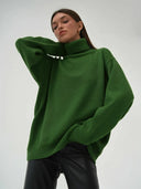 Groen Coltrui Dames Oversized