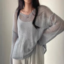 Lichtblauwe Oversized Trui
