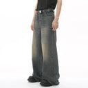 Loose Fit Jeans Heren Donkerblauw