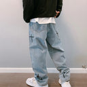 Loose Fit Jeans Heren Lichtblauw
