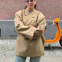 Oversized Blazer Dames Beige