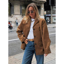 Oversized Blazer Dames Bruin
