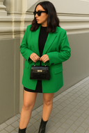 Oversized Blazer Dames Groen
