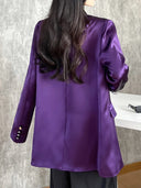 Oversized Blazer Dames Paars