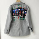 Oversized Blazer Met Print