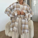 Oversized Blouse Dames Gestreept