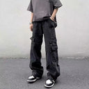 Oversized Denim Cargo Jeans