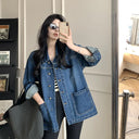 Oversized Denim Jas Dames