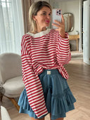 Oversized Gestreept Shirt Dames