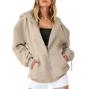 Oversized Hoodie Dames Beige