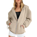 Oversized Hoodie Dames Beige