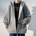 Oversized Hoodie Heren Grijs