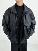 Oversized Leren Vest