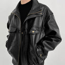Oversized Leren Vest