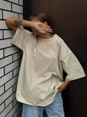 Oversized Shirt Dames Katoen