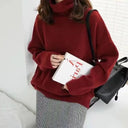 Oversized Sweater Dames Rood