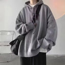 Oversized Sweater Heren Grijs