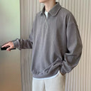 Oversized Sweater Met Rits Heren