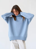 Oversized Trui Dames Blauw