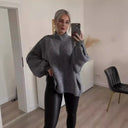 Oversized Trui Dames Grijs