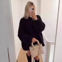 Oversized Trui Dames Zwart