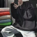 Oversized Trui Heren Zwart