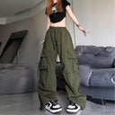 Parachute Broek Dames Groen