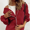 Rode Hoodie Dames Oversized