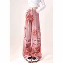 Roze Cargo Jeans