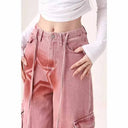 Roze Cargo Jeans