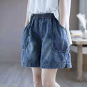 Stretch Denim Short Dames