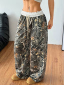 Wijde Broek Dames Groen