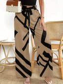 Wijde Broek Dames Taupe