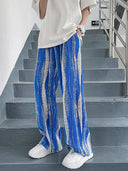 Wijde Broek Heren Blauw
