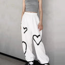 Witte Baggy Joggingbroek