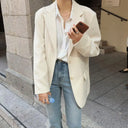 Witte Oversized Blazer Dames