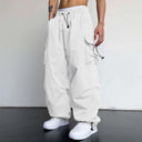 Witte Parachute Broek Heren