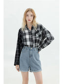 Zwart Oversized Overhemd Dames